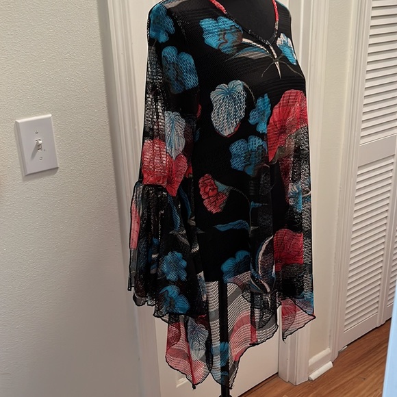 Dor Dor Couture mesh top or swim coverup - Picture 5 of 6